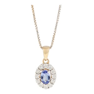 Pendant with chain, Poland, Chorzow, second half of the 20th century.