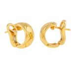 CHANEL earrings, Coco Crush model, Chanel, second half of 20th century.