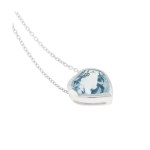Pendant in the form of a heart with a chain, early 21st century.