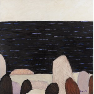 Tadeusz Dominik (1928 Szymanów - 2014 Warszawa), Morze czarne z cyklu Cztery morza, 2008