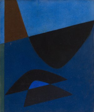 Mieczysław Tadeusz Janikowski (1912 Zaleszczyki - 1968 Kraków), Kompozycja niebieska