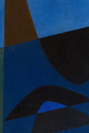 Mieczysław Tadeusz Janikowski (1912 Zaleszczyki - 1968 Kraków), Kompozycja niebieska
