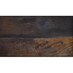 Stanisław Rodziński (1940 Cracovia - 2021 ), Paesaggio, 1960.