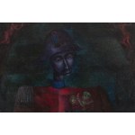 Tadeusz Wroński (1924 Warszawa - 1998 Warszawa), Portret z tekstem, 1973