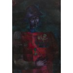 Tadeusz Wroński (1924 Warszawa - 1998 Warszawa), Portret z tekstem, 1973