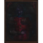 Tadeusz Wroński (1924 Warszawa - 1998 Warszawa), Portret z tekstem, 1973