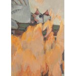 Józefa Wnukowa (1911 Warsaw - 2000 Sopot), Fire of the Nest from the series Birds, 1977.