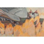 Józefa Wnukowa (1911 Warsaw - 2000 Sopot), Fire of the Nest from the series Birds, 1977.