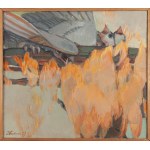 Józefa Wnukowa (1911 Warsaw - 2000 Sopot), Fire of the Nest from the series Birds, 1977.