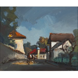 Stanisław Łazorek (1938 Aksmanice - 2000 Kazimierz Dolny), Późne lato w Kazimierzu