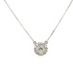 2.85 GR WHITE GOLD CHOKER WITH DIAMONDS - DH-P90