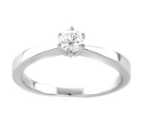 GOLD RING WITH LAB GROWN DIAMOND - 402 LG