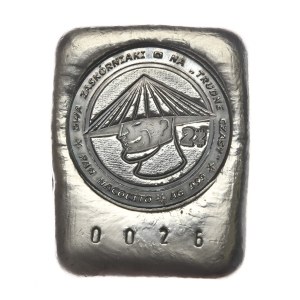 Lingot coulé, Nacocito, 117 g, argent 999