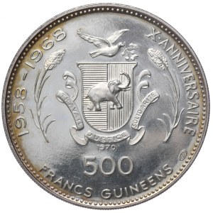 Guinea, 500 Francs, 1970, Chephren
