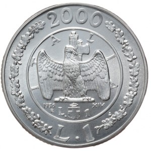 Italy, 1 Lira, 2000