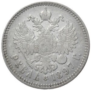 Russia, Nicholas II, 1 ruble, 1897, St. Petersburg