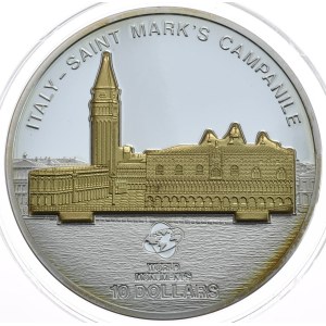 Cook Islands, $10, 2012, St. Mark's Bell Tower, Transformer