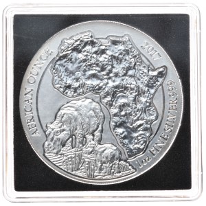 Rwanda, 50 Francs, 2017, Hippopotamus