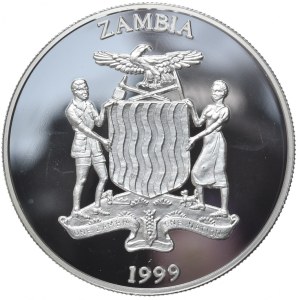 Zambia, 5000 kwacha, 1999, elefante, rarità