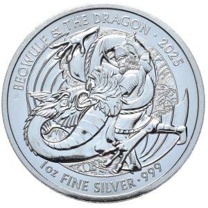 United Kingdom, Beowulf and the Dragon, 2025, 1 oz.