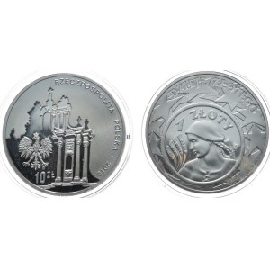 Poland, 2 x 10 zlotych, 2004, 10th anniversary