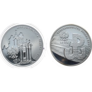 Poland, 2 x 10 zlotych, 2009, 10th anniversary