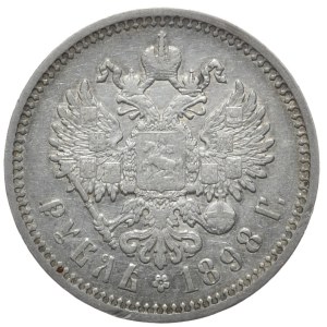 Russia, Nicholas II, 1 ruble, 1898, St. Petersburg