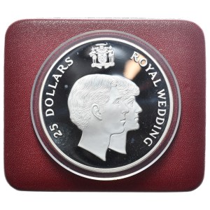 Giamaica, 25 dollari, 1981, 4,04 once, nella confezione originale