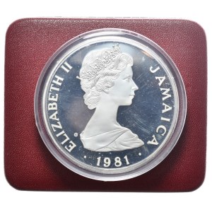Giamaica, 25 dollari, 1981, 4,04 once, nella confezione originale