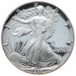 USA, 1 Dolar, 1987r., 1oz., Proof