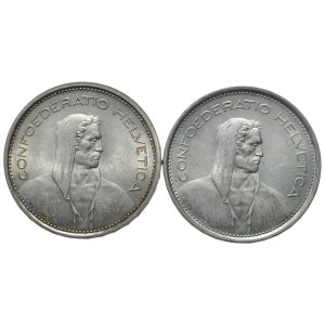 Szwajcaria, 2x5 Franków, 1967-69r.