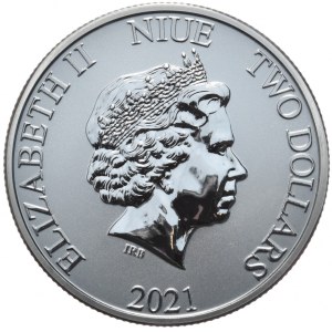 Niue, 2021r., Piraci, 1oz., Czarna Perła