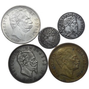 Italie et autres, 5 lires, copies