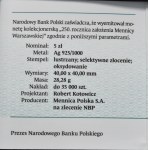 Third Republic of Poland, 5 zlotych 2016, clip, 925 silver, oxidized and selectively gold-plated