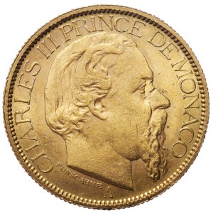 Monaco, 100 Francs, 1884