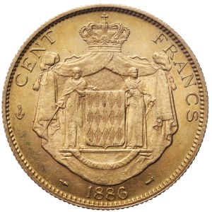 Monaco, 100 Francs, 1886