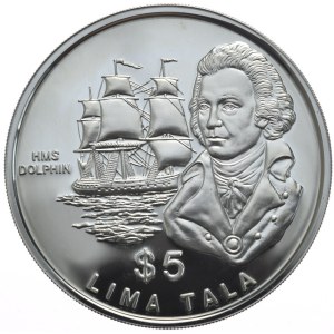 Tokelau, 5 tala, 1989, HMS Delfin