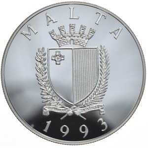 Malta, 5 Lira, 1993,
