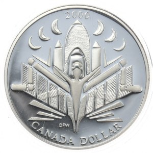 Canada, 1 dollar 2000, Millennium, in original box with certificate