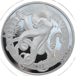 Barbados, 1 Dollar, 2022, Octopus