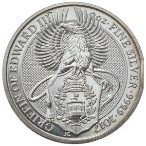 Regno Unito, Il Grifone di Edoardo, 2017, 2 once.