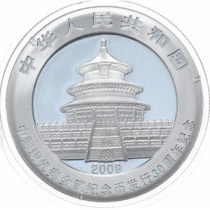 China, Panda, 2009, 1 oz, 30th Anniversary
