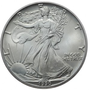 USA, $1, 1990, 1 oz.