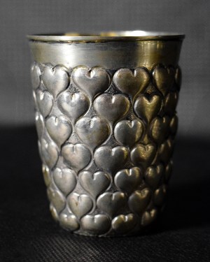 Pair of silver mugs, Germany 19th century