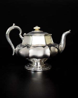 Silver teapot, Russia 19th century.