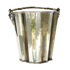 Silver cauldron for cooling wine, Germany 19th century.