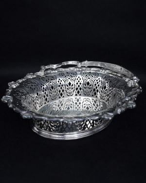 Silver basket, Germany 19th century.