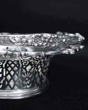 Silver basket, Germany 19th century.