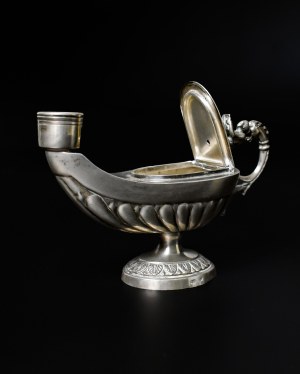 Olive lamp, silver, Russia 19th century.