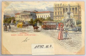 100 db RÉGI (1905 előtti!) litho város képeslap modern fotóalbumban, főleg Magyarország, Erdély, Felvidék és Vajdaság...